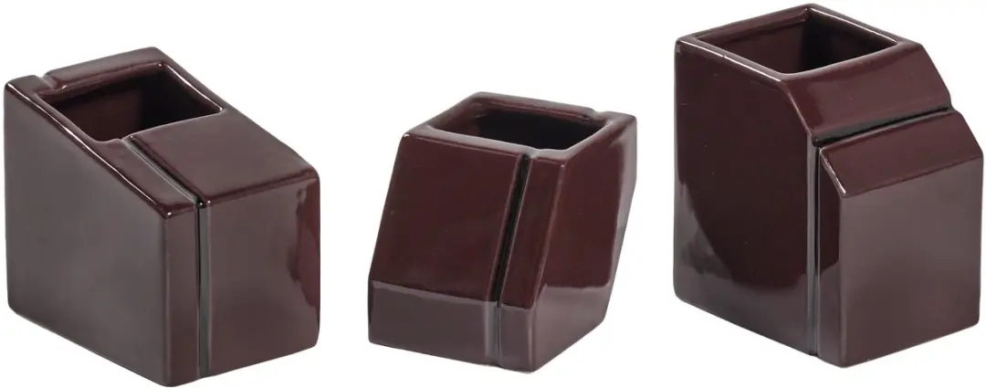 Serax Silos Mini Vaas Set Van 3 Burgundy