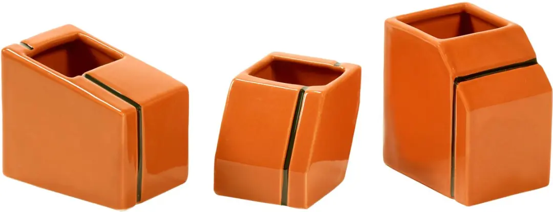 Serax Silos Mini Vaas Set Van 3 Orange