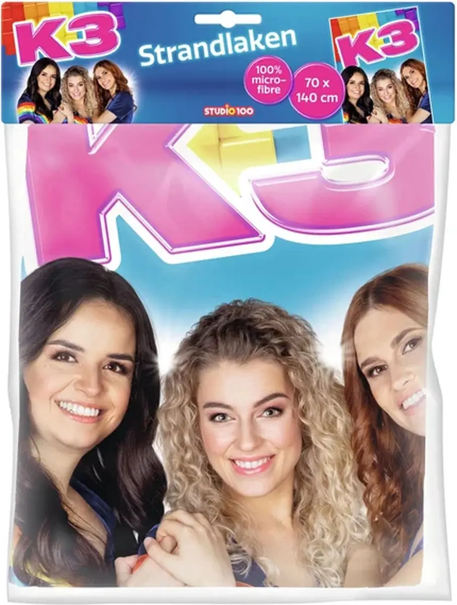 K3 Strandlaken 140x70cm Multicolor - afbeelding 6 van 6