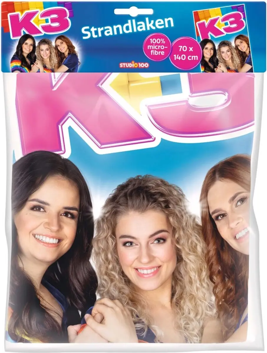 K3 Strandlaken 140x70cm Multicolor - afbeelding 5 van 6