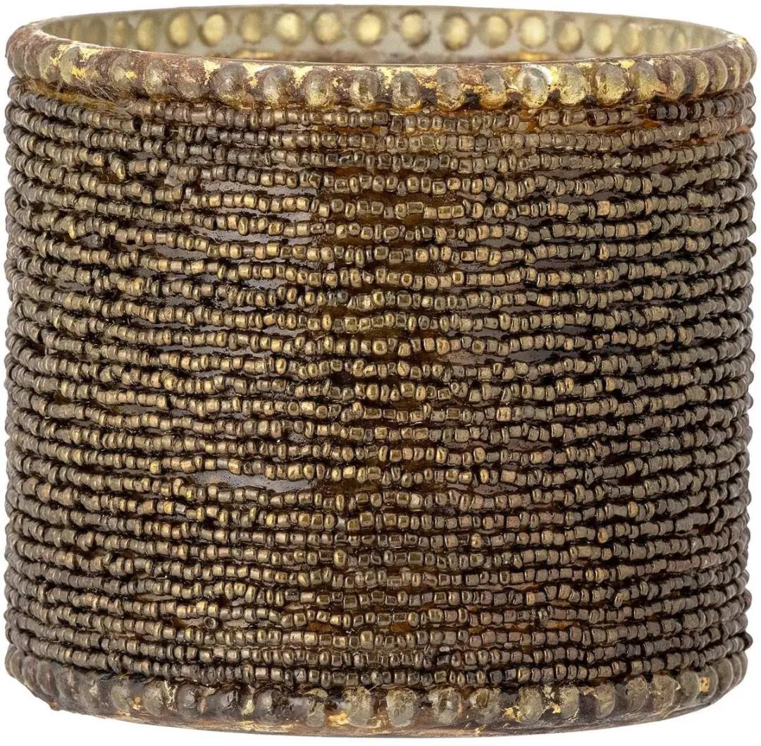 Bloomingville Waxinelichthouder glas goud Isabela 10cm