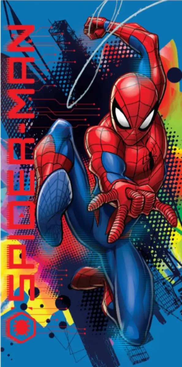 Spiderman Badlaken - Strandlaken - Sneldrogend - Handdoek - 70x137 cm - afbeelding 2 van 2