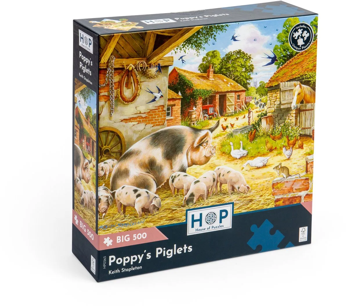 House Of Puzzles Poppy's Piglets Legpuzzel 500 Stuks - HP0363
