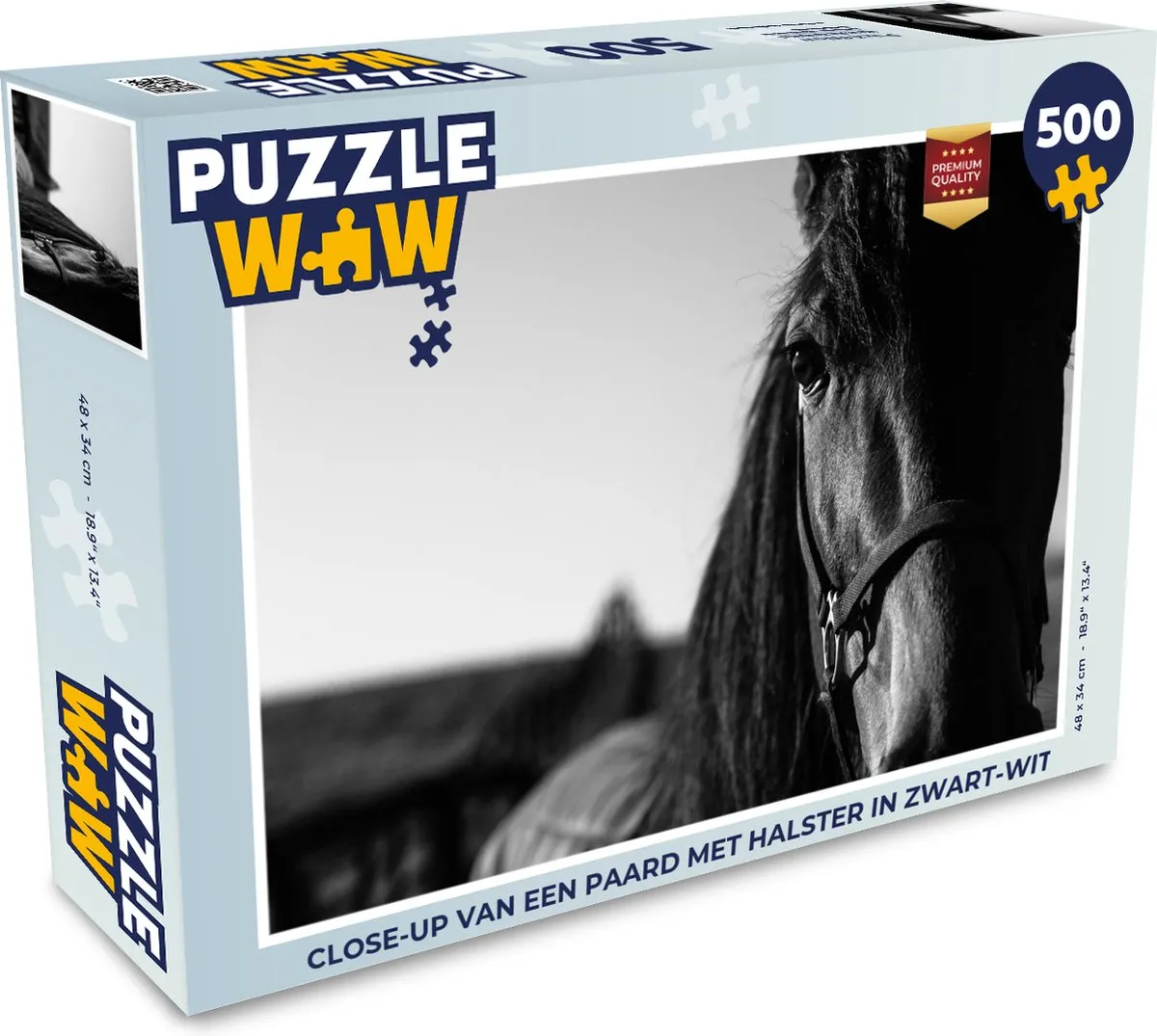 PuzzleWow Paard met Halster Legpuzzel 500 Stuks