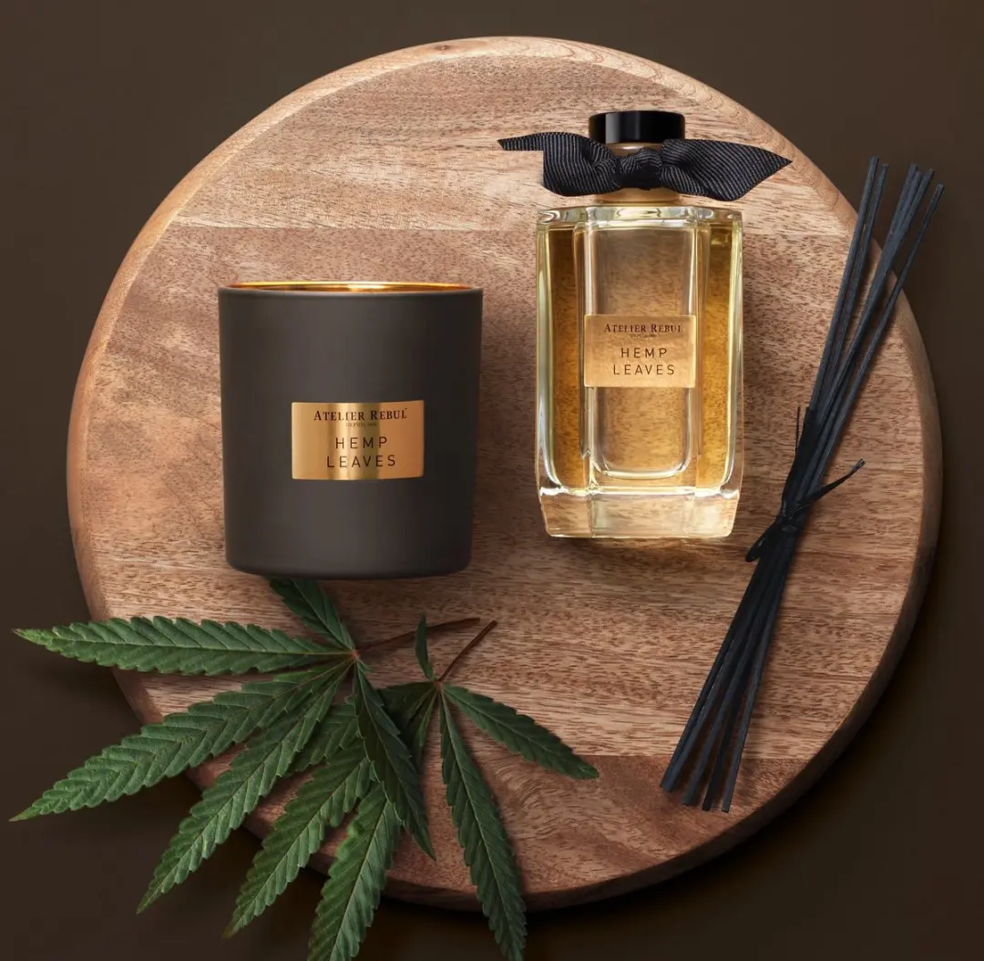 Atelier Rebul Hemp Leaves Geurstokjes 200ml - Goud - afbeelding 4 van 4