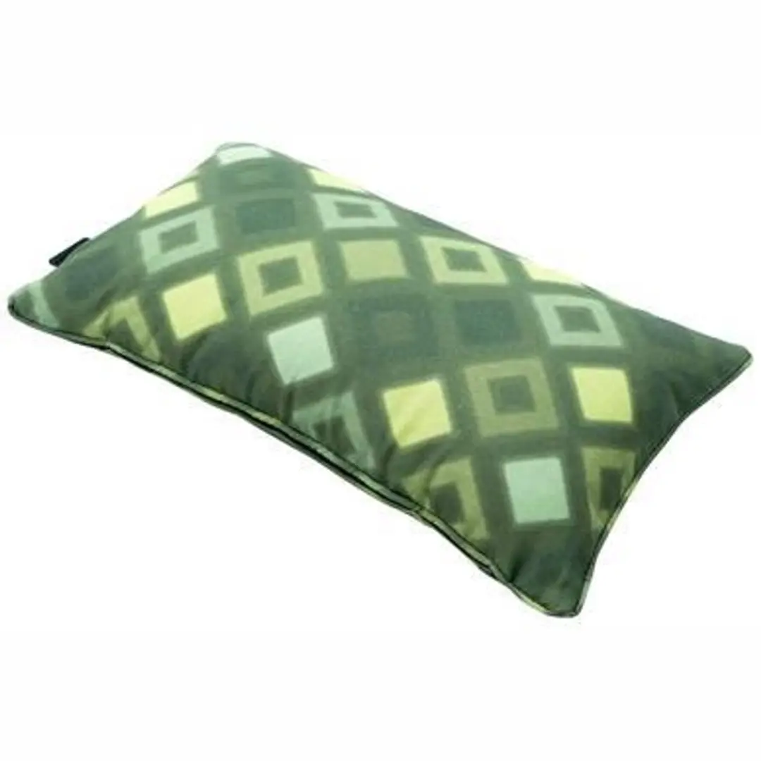 Sierkussen 50x30 Grids green natural outdoor finishing (p)