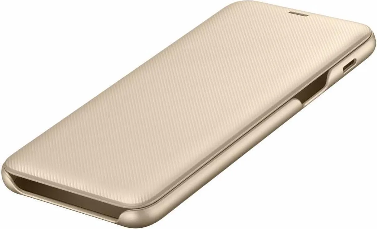 Samsung Galaxy A6+ Wallet Cover - Goud