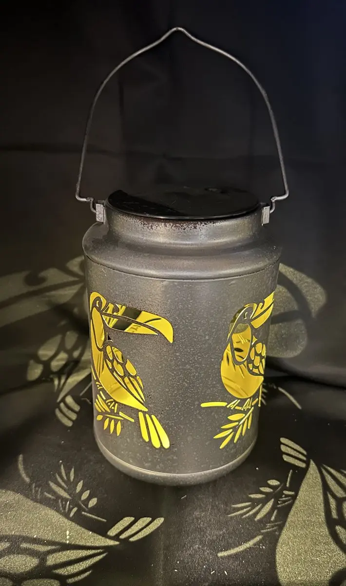 Metalen solarlamp lantaarn "toekan"