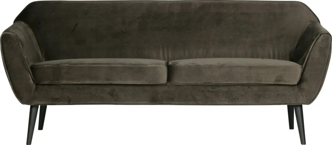 WOOOD Rocco 2-Zits Bank - Velvet - Warm Groen - 75x187x82