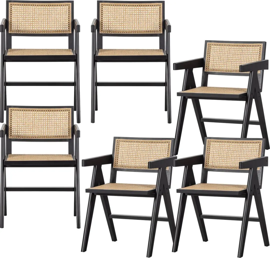 WOOOD Gunn Eetkamerstoelen Rattan