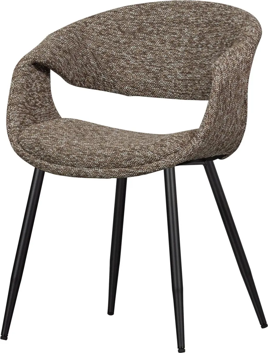 WOOOD Yossi Eetkamerstoelen Metalen Zwarte Poot