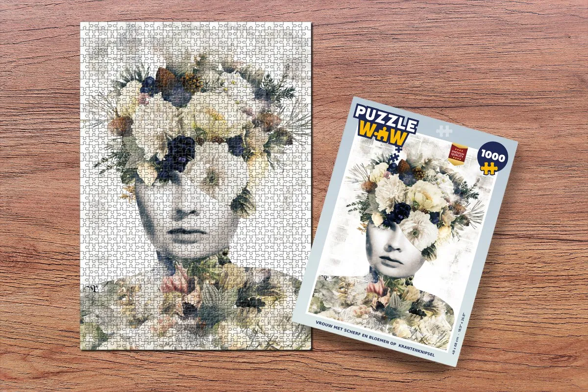 PuzzleWow Bloem Legpuzzel 1000 Stuks - Multicolor