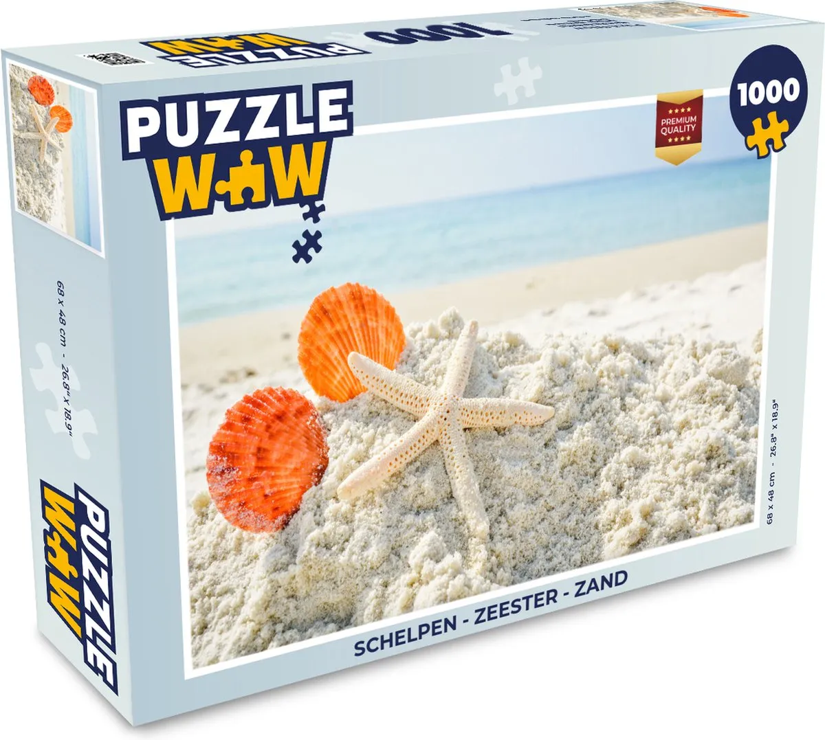 PuzzleWow Schelpen & Zeester Legpuzzel 1000 Stuks