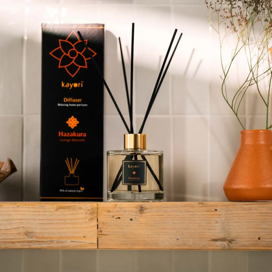 Kayori Hazakura Geurstokjes 200ml - Zwart - afbeelding 2 van 5