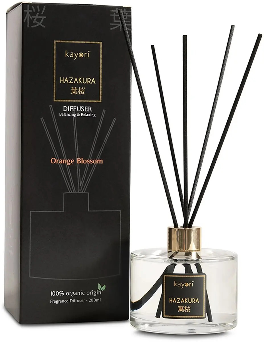 Kayori Hazakura Geurstokjes 200ml - Zwart - afbeelding 5 van 5