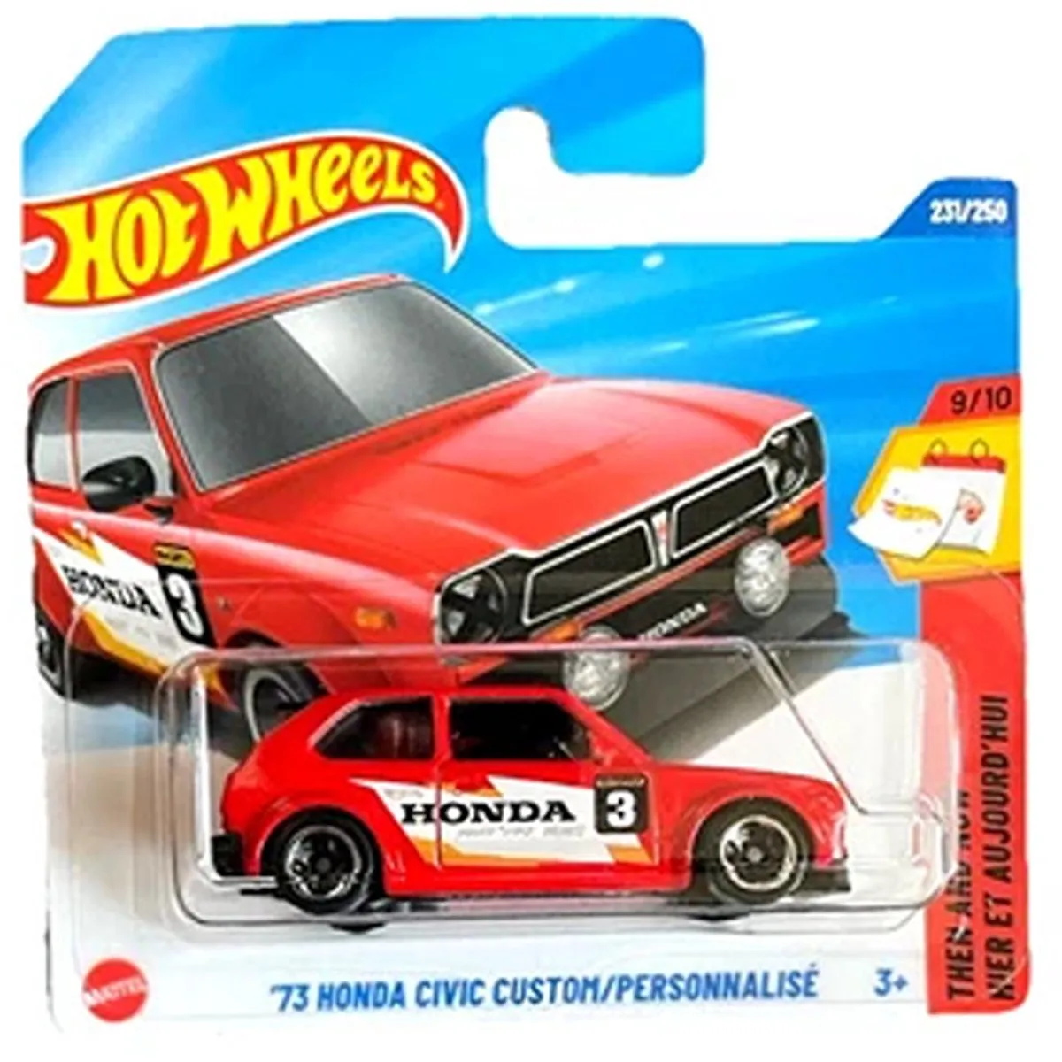 Hot Wheels '73 Honda Custom Racing Red 1:64