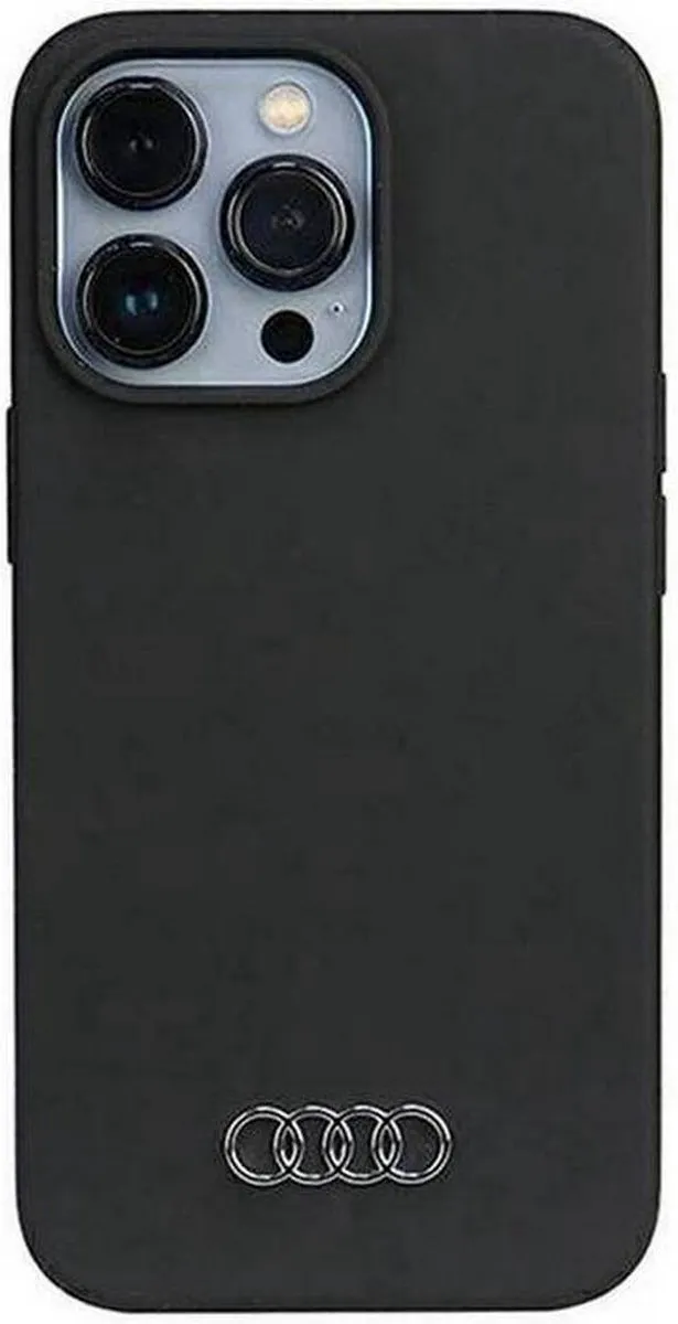 Audi Silicone Hoes iPhone 13 Pro Max - Zwart