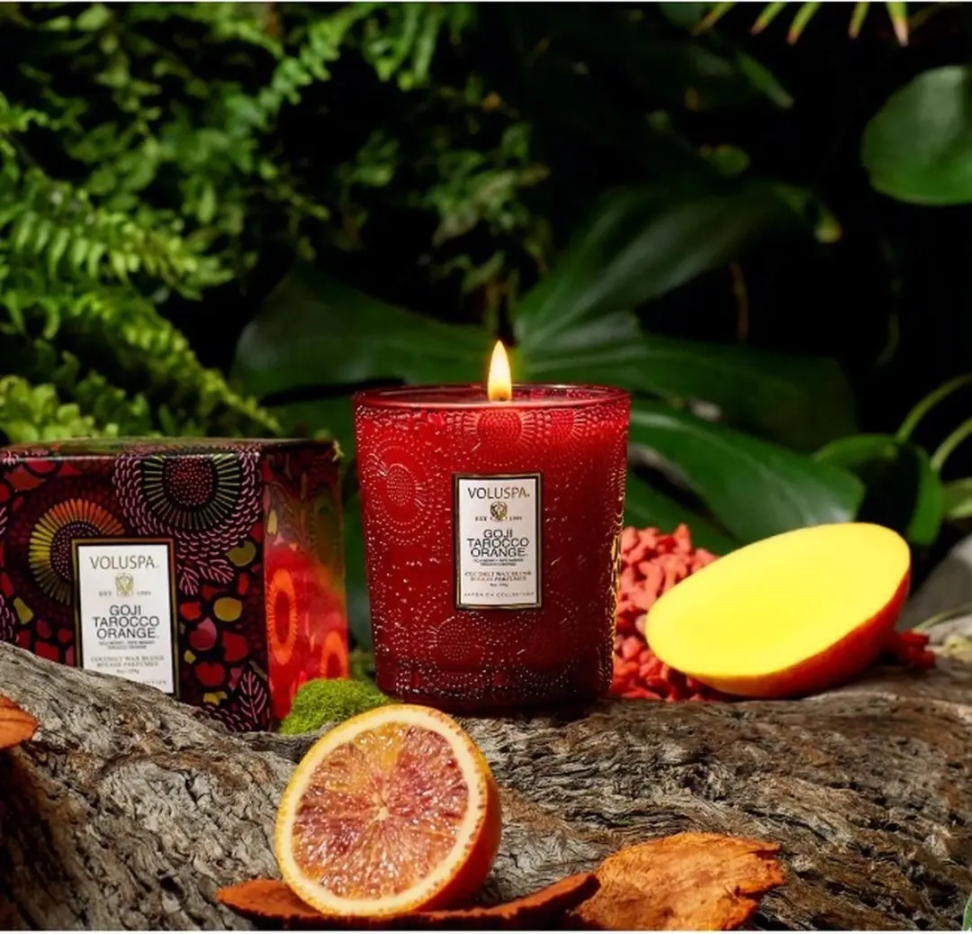 Voluspa Japonica Collection Goji Tarocco Orange Geurkaars 255g - afbeelding 3 van 3