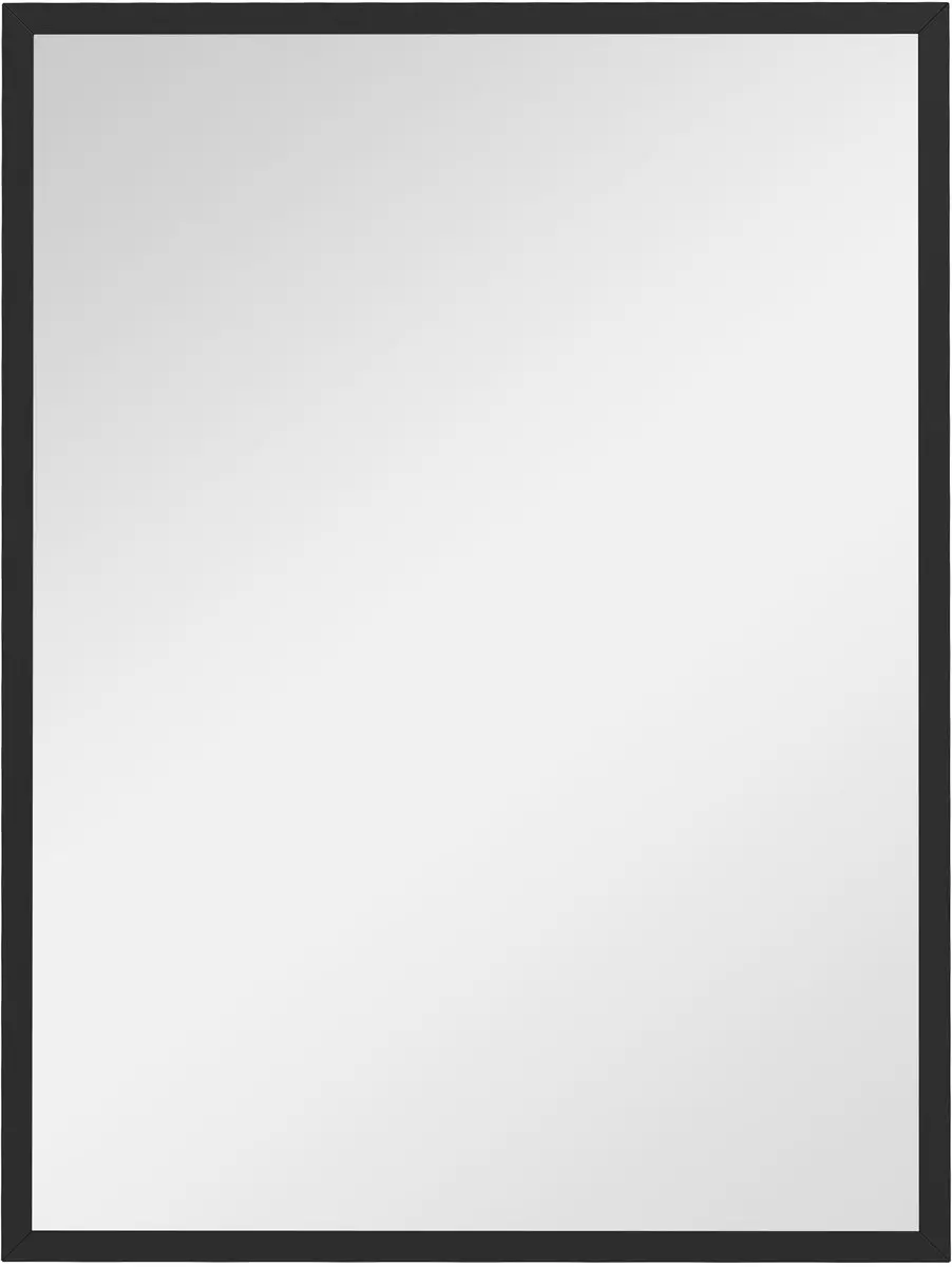 HOMCOM Wandspiegel van glas, 60x2x80cm, zwart