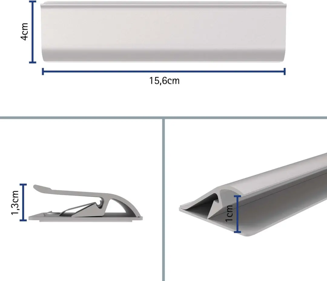 MAUL Wandlijst Aluminium 15,6cm - Zilver - afbeelding 5 van 6