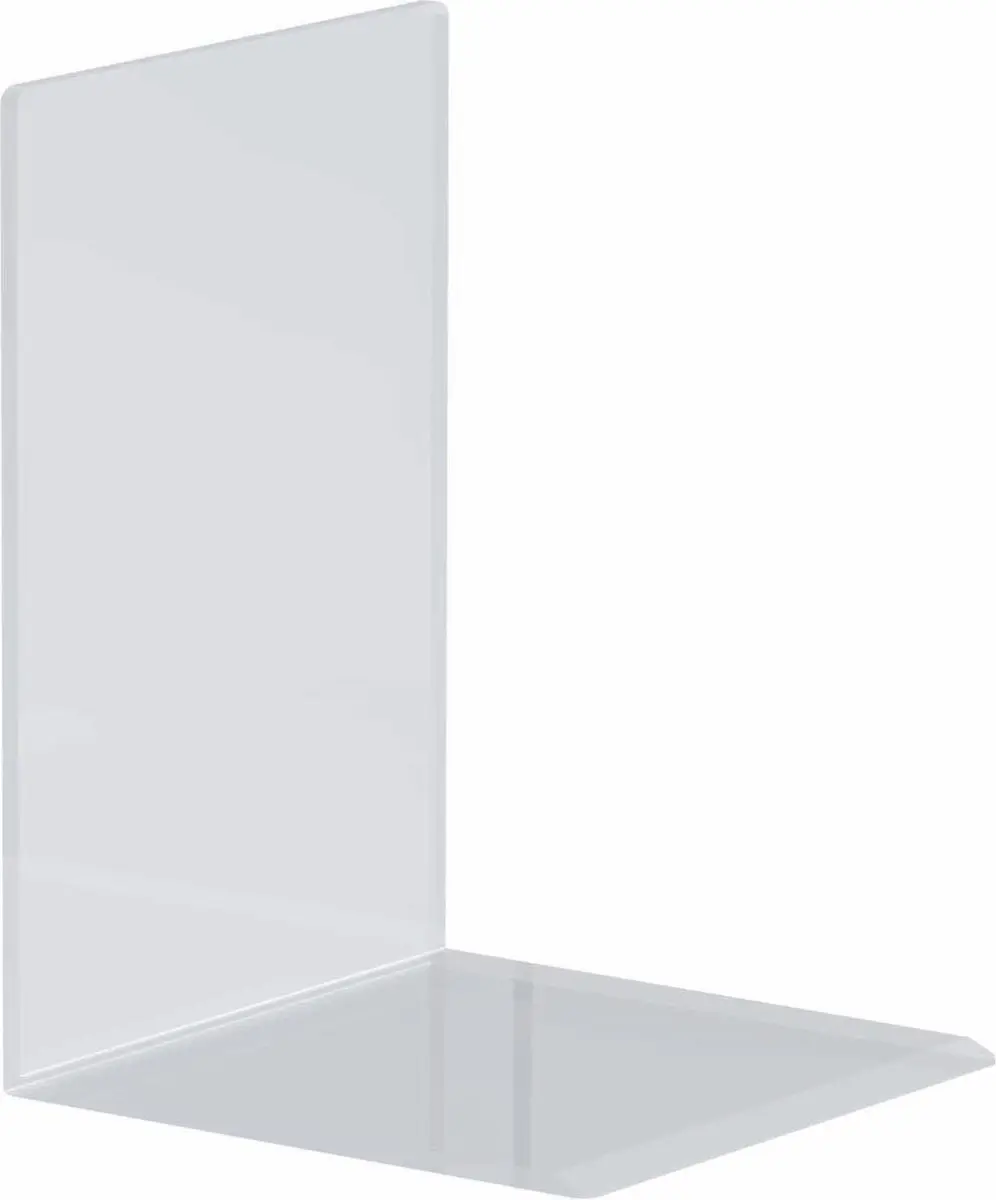 Boekensteun maul 12x12x17cm acryl glashelder