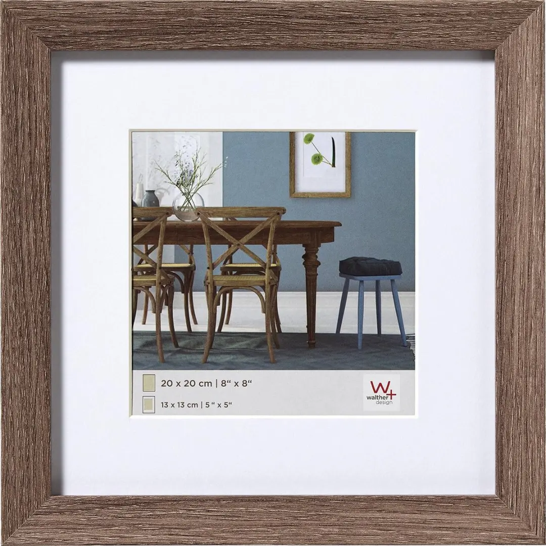Walther Fiorito Fotolijst 40x40cm Walnoot - afbeelding 2 van 2
