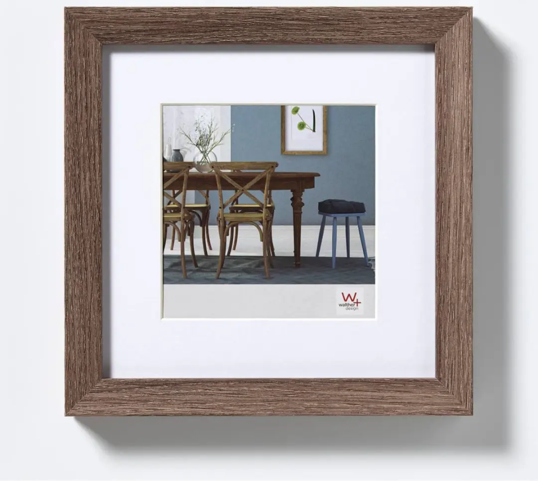 Walther Fiorito Fotolijst 40x40cm Walnoot