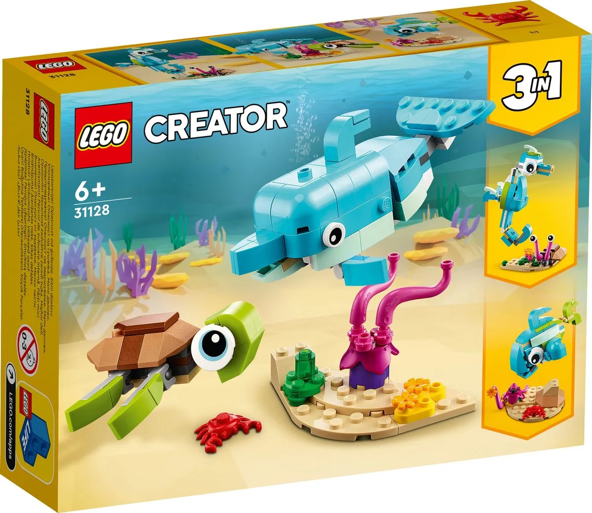 LEGO Creator Dolfijn en Schildpad 31128