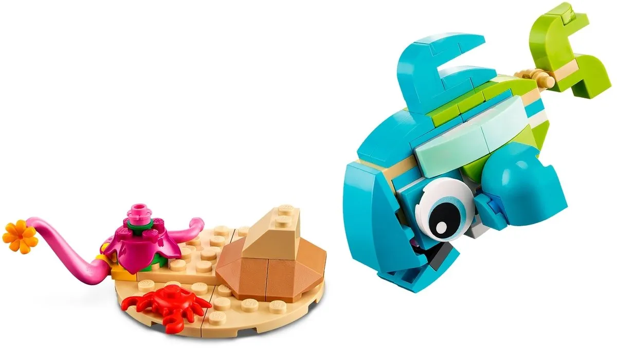 LEGO Creator Dolfijn en Schildpad 31128 - 137 Stukken