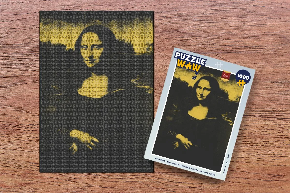 PuzzleWow Mona Lisa Legpuzzel 1000 Stuks - Multicolor