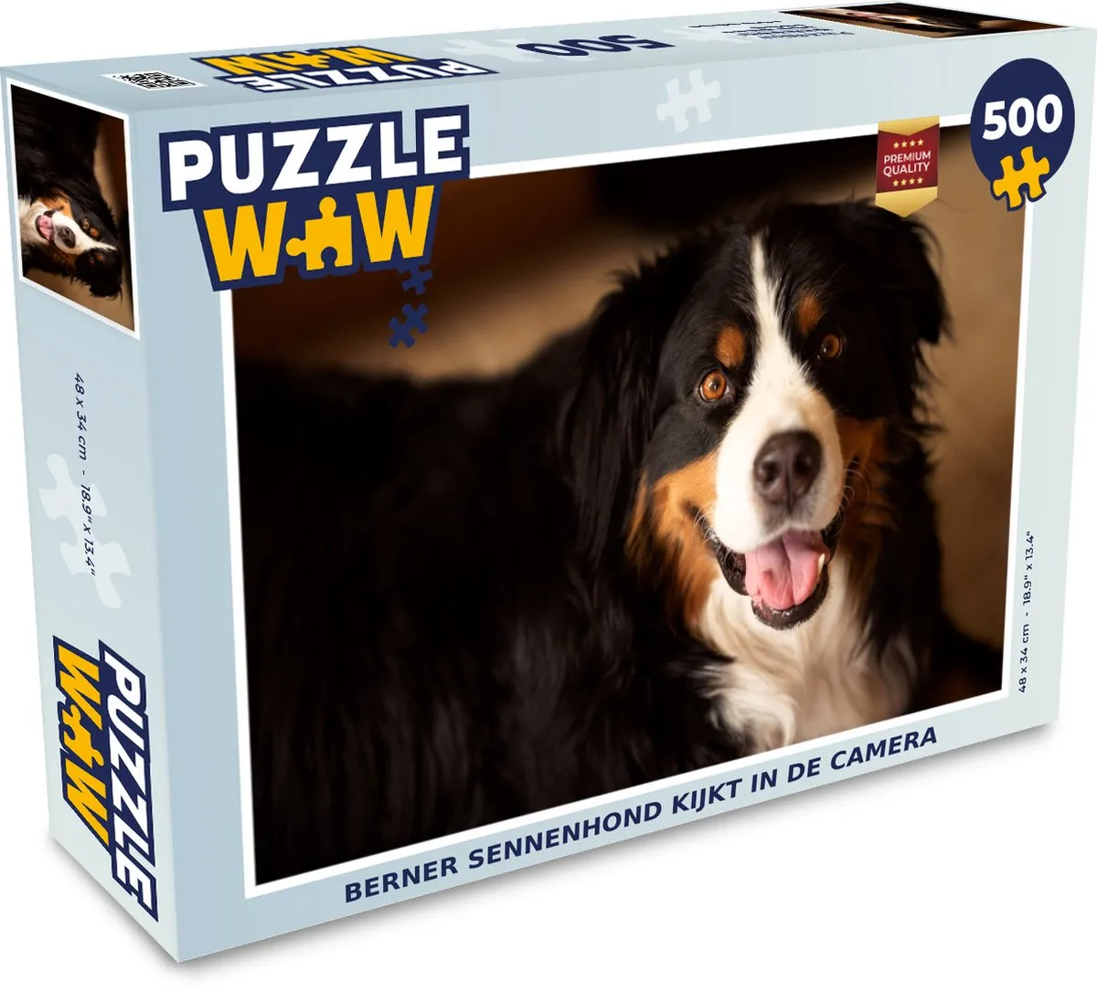 PuzzleWow Berner Sennenhond Legpuzzel 500 Stuks