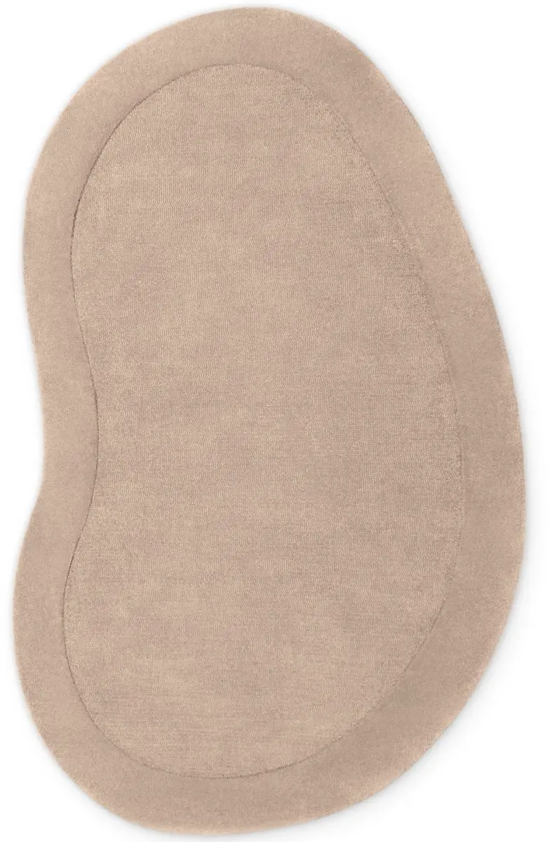Villeroy & Boch 1812 wollen vloerkleed organische vorm Kivi Naturel Beige