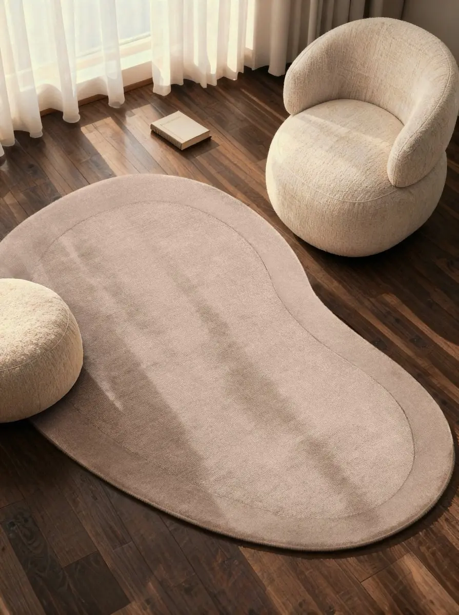 Villeroy & Boch 1812 wollen vloerkleed organische vorm Kivi Naturel Beige - Organisch 125 x 200 cm - (S) - afbeelding 2 van 6