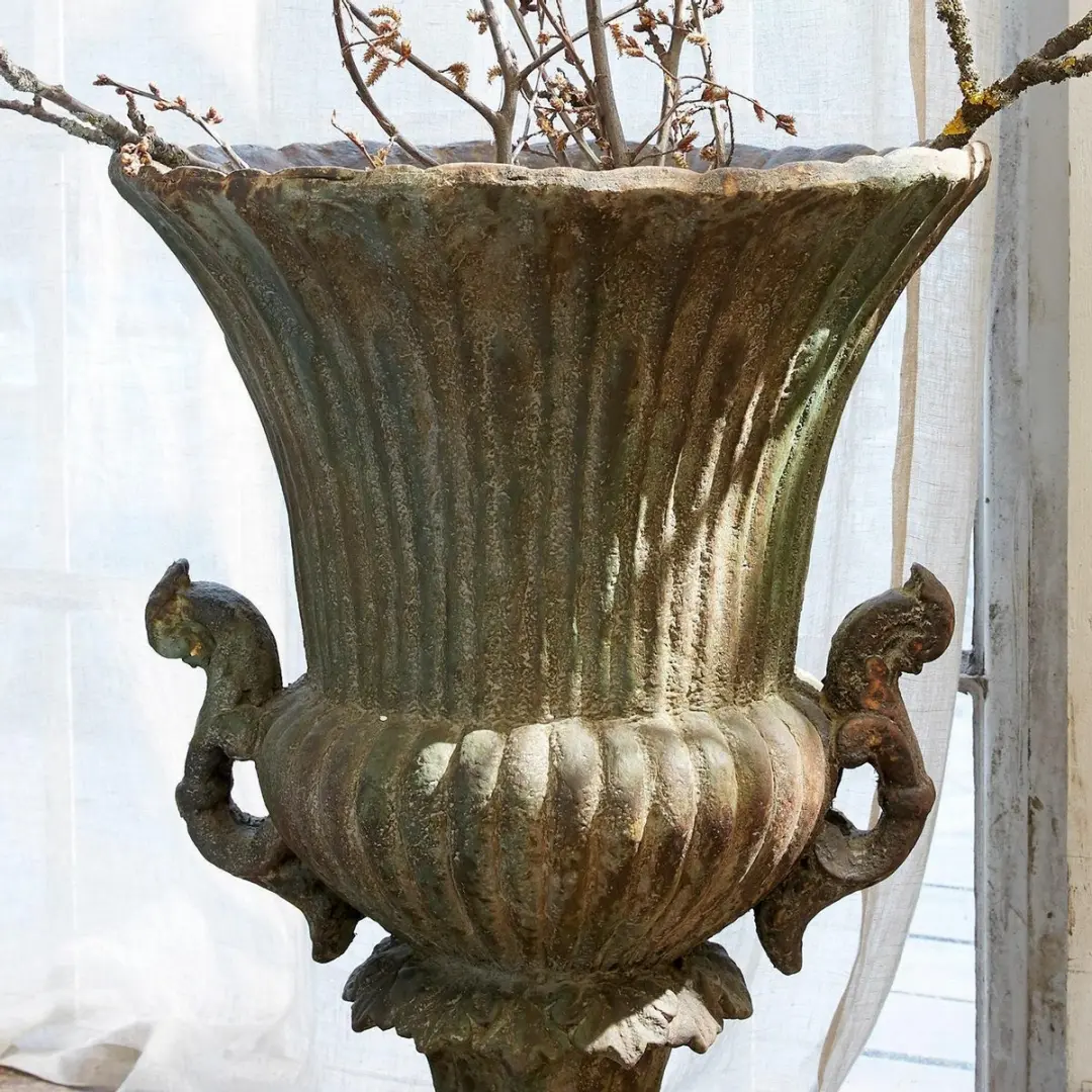 Loberon Amfoor Estefanie - Ø46cm Antiekgroen - afbeelding 3 van 6