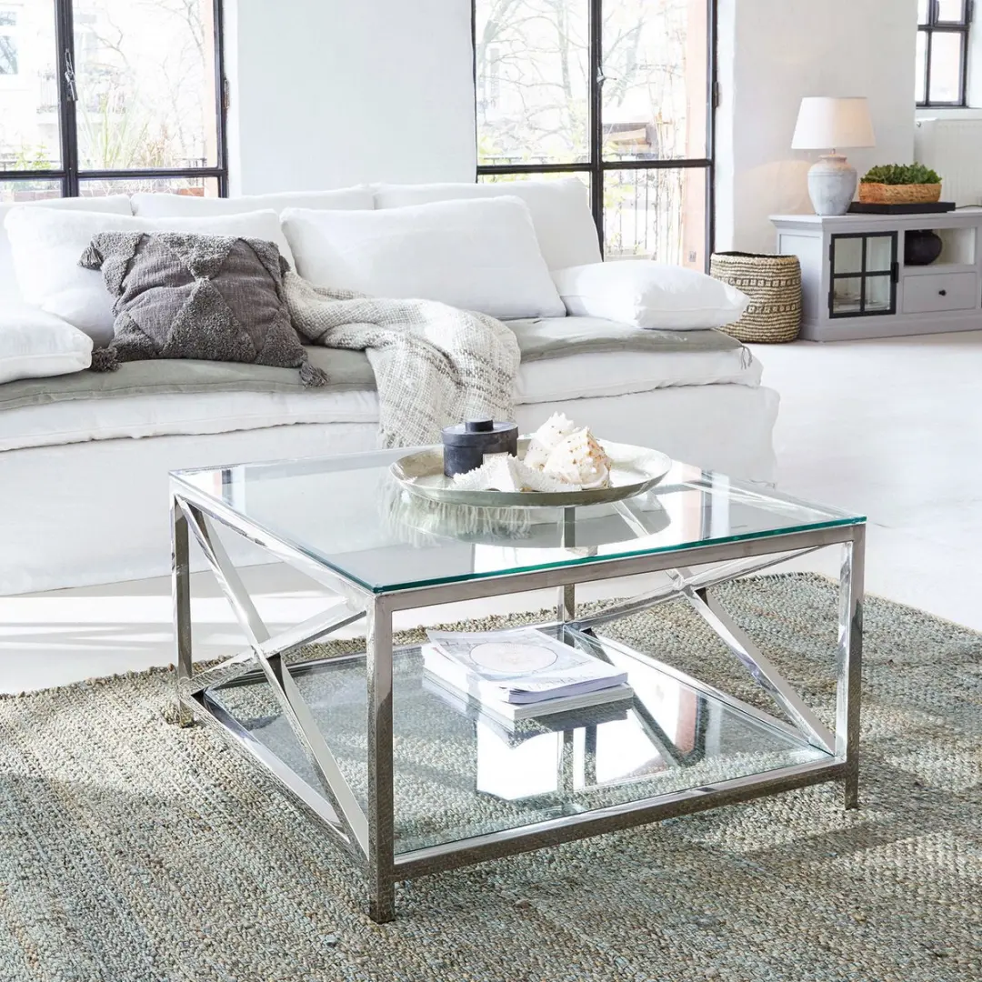 Loberon Salontafel Stamford - Zilverkleurig - afbeelding 4 van 5