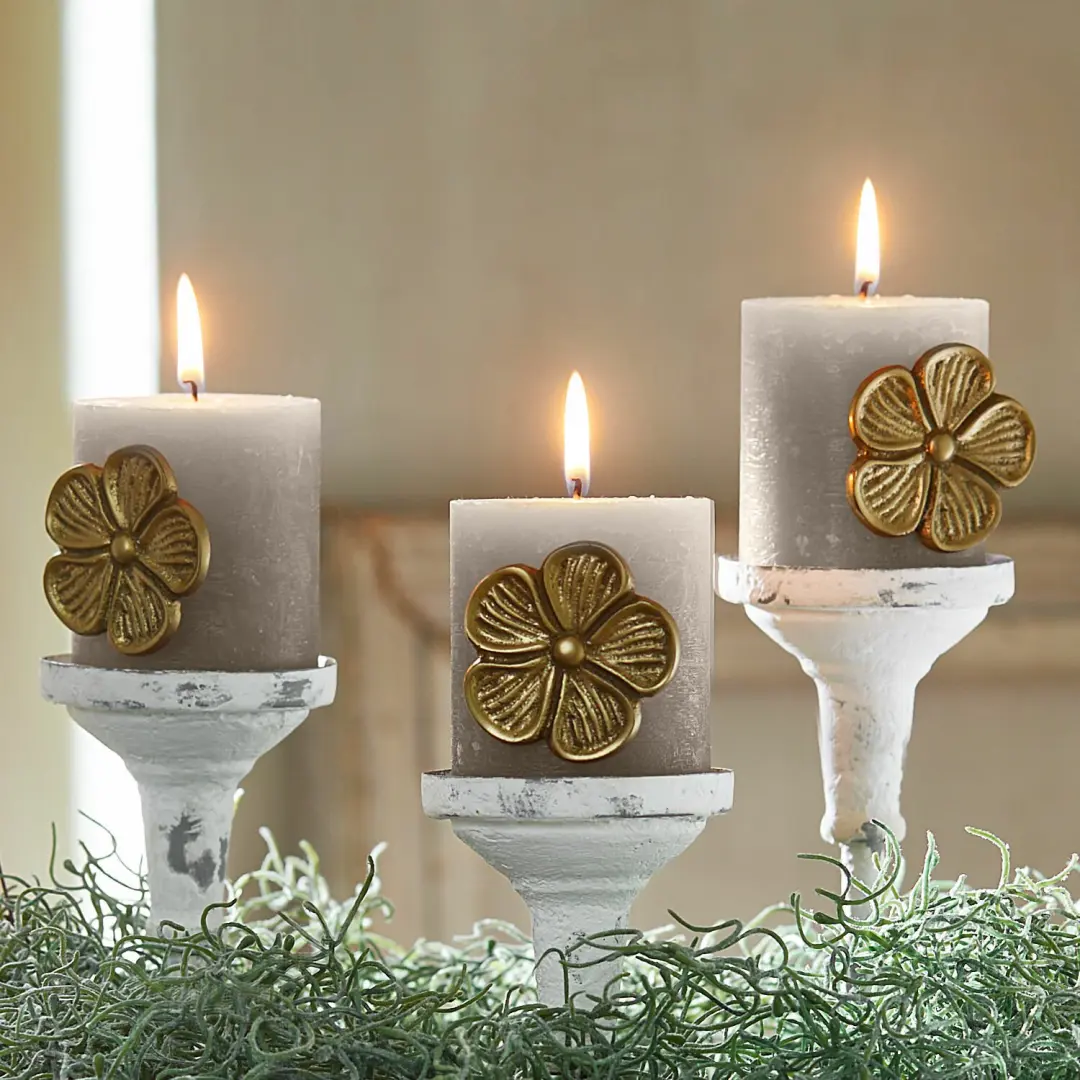 Loberon Decoratiepin Set Olevir Antiekgoud 3 Stuks - afbeelding 4 van 6