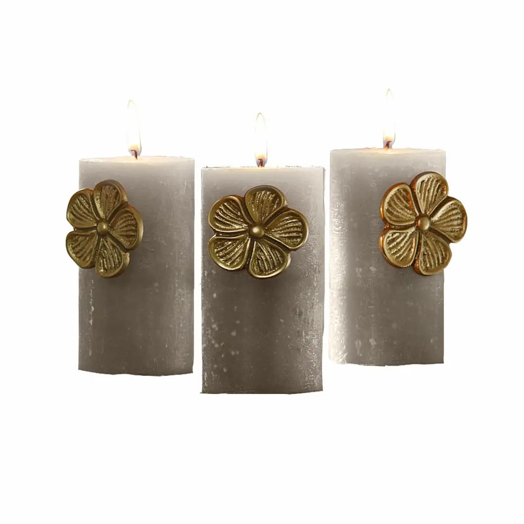 Loberon Decoratiepin Set Olevir Antiekgoud 3 Stuks