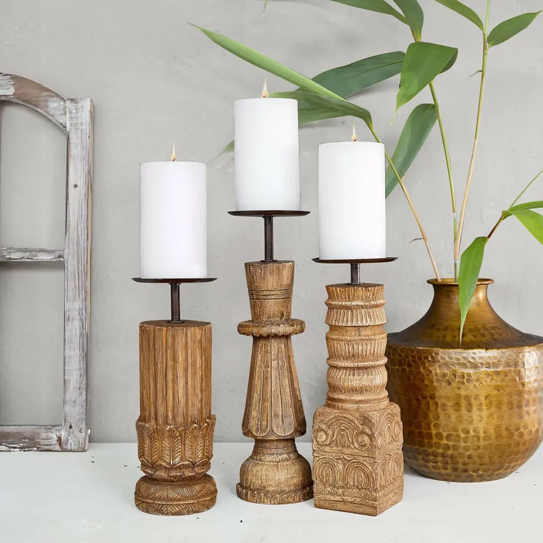 Loberon Zahirah Kandelaar set - 3 Stuks - afbeelding 2 van 6