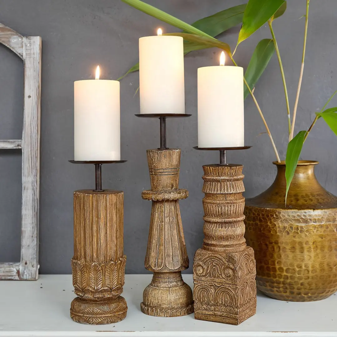 Loberon Zahirah Kandelaar set - 3 Stuks - afbeelding 5 van 6