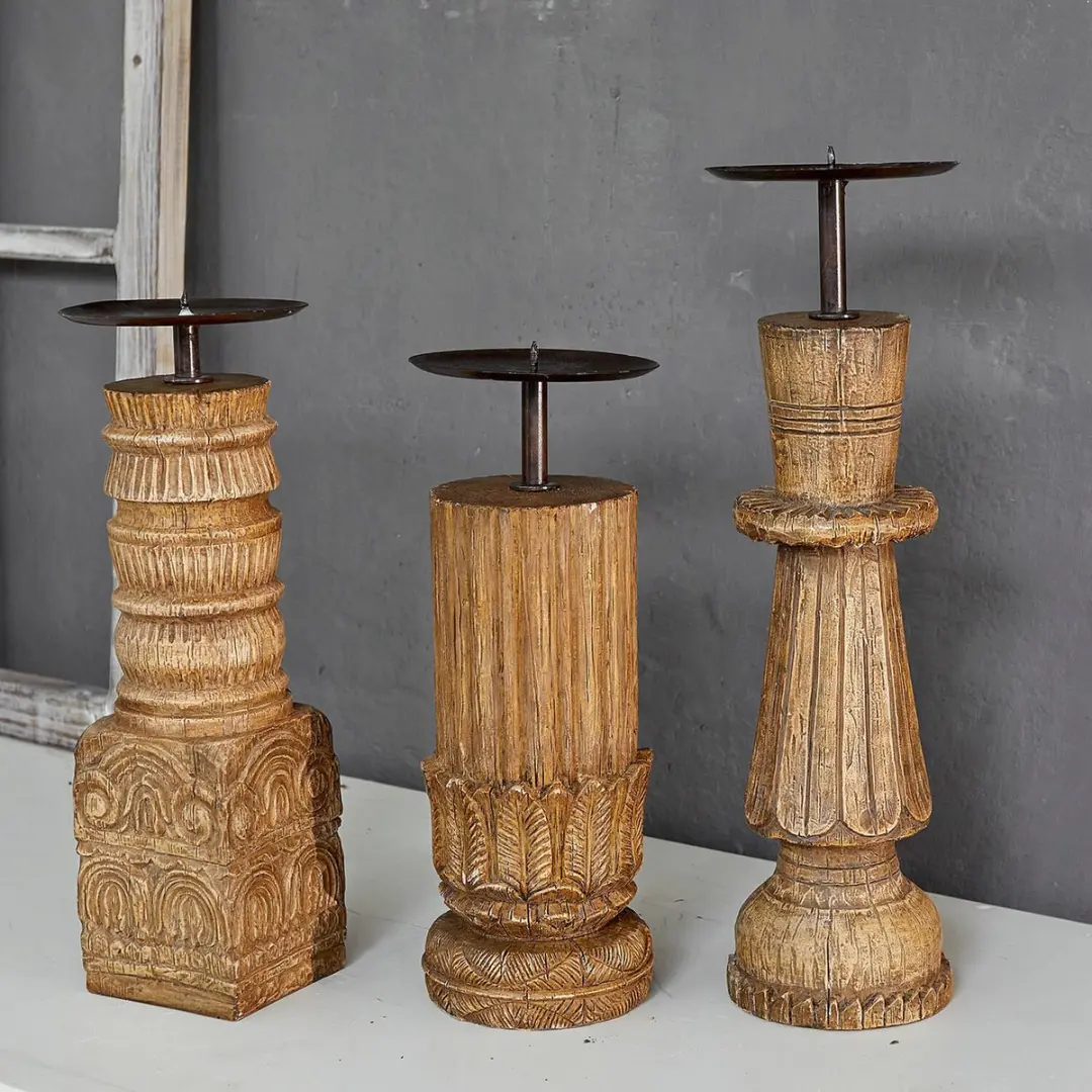 Loberon Zahirah Kandelaar set - 3 Stuks - afbeelding 4 van 6