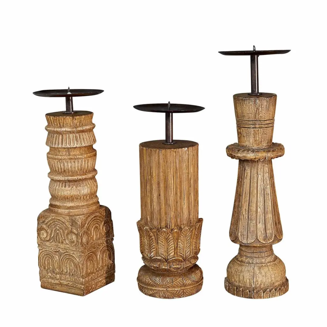Loberon Zahirah Kandelaar set - 3 Stuks - afbeelding 3 van 6
