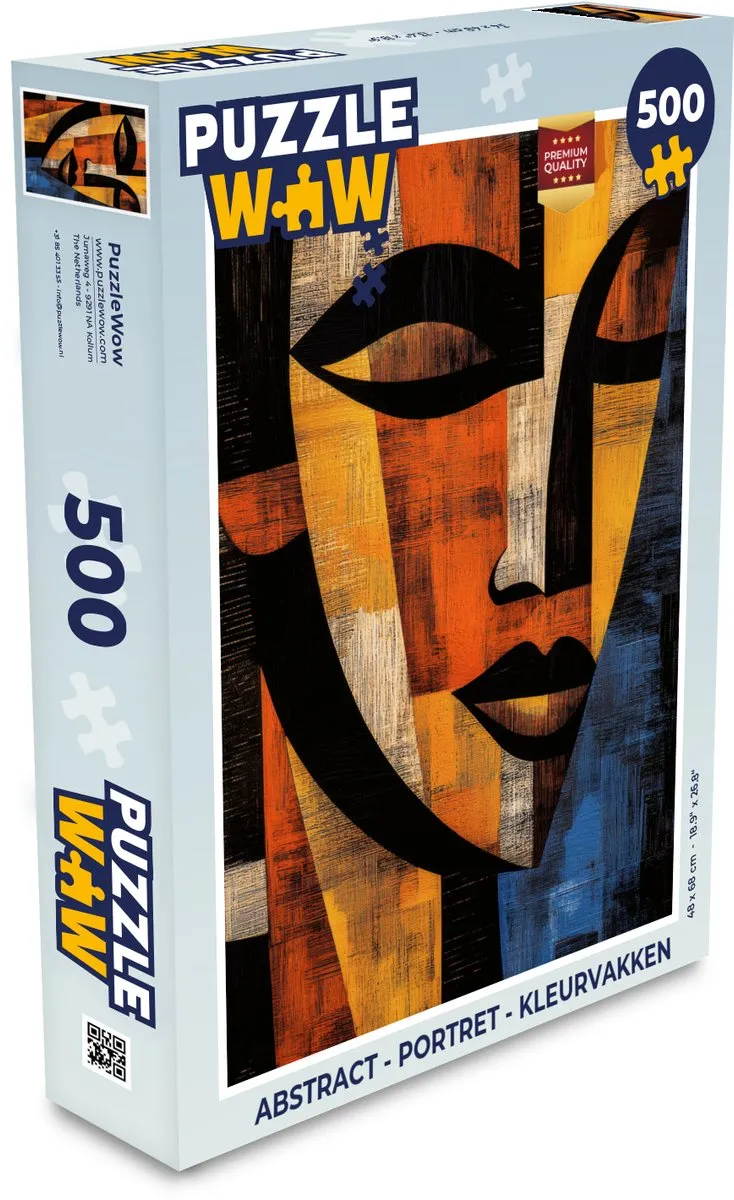 PuzzleWow Abstract Portret Legpuzzel 500 Stuks