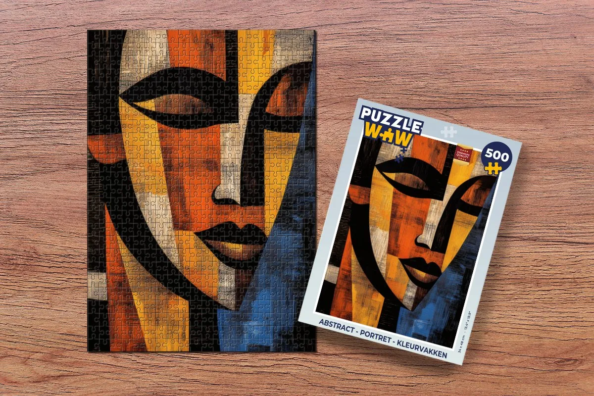 PuzzleWow Abstract Portret Legpuzzel 500 Stuks - MPN 8721181128230