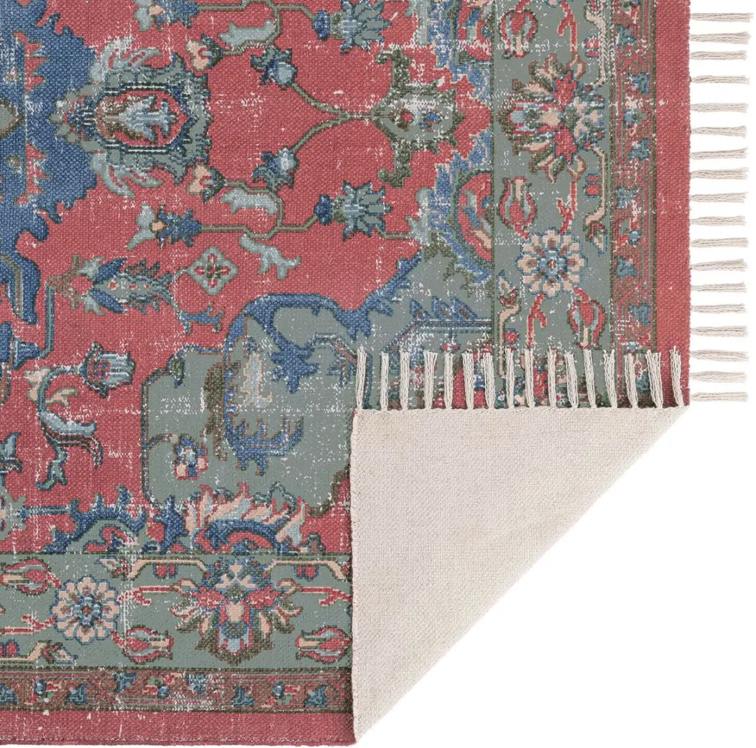 Loberon Southampton Vloerkleed - Rood - afbeelding 4 van 6