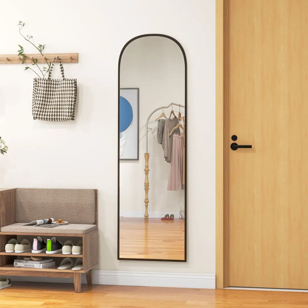 Homcom Staande Spiegel 50x161,5cm Zwart - afbeelding 3 van 6