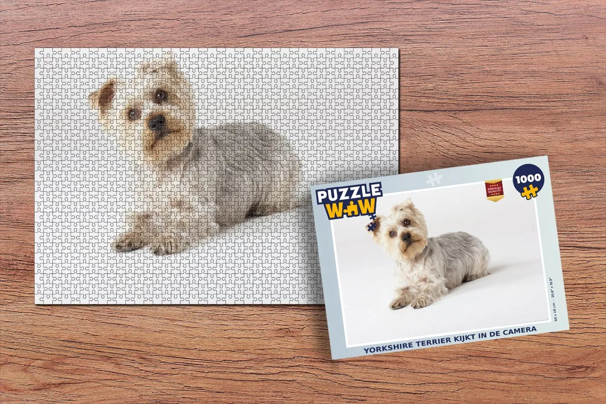 PuzzleWow Yorkshire Terrier Legpuzzel 1000 Stuks - Multicolor
