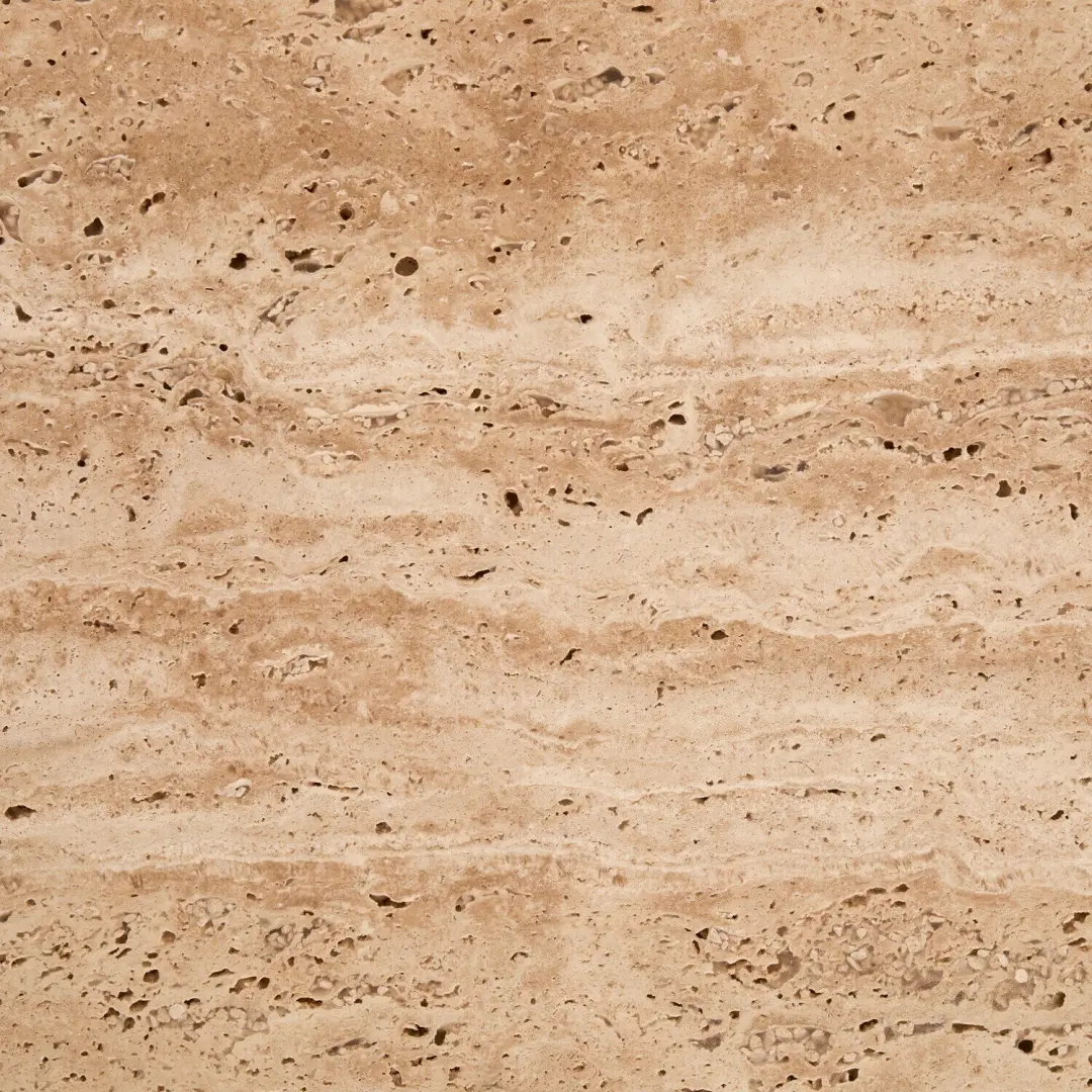 Loberon Olvéran Bijzettafeltje - Ø39,5cm - Bruin/Beige - afbeelding 5 van 5
