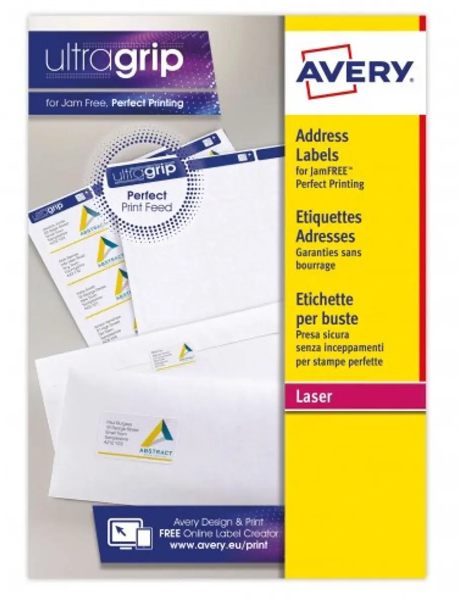 Avery L7163-15 adreslabels Wit Zelfklevend label