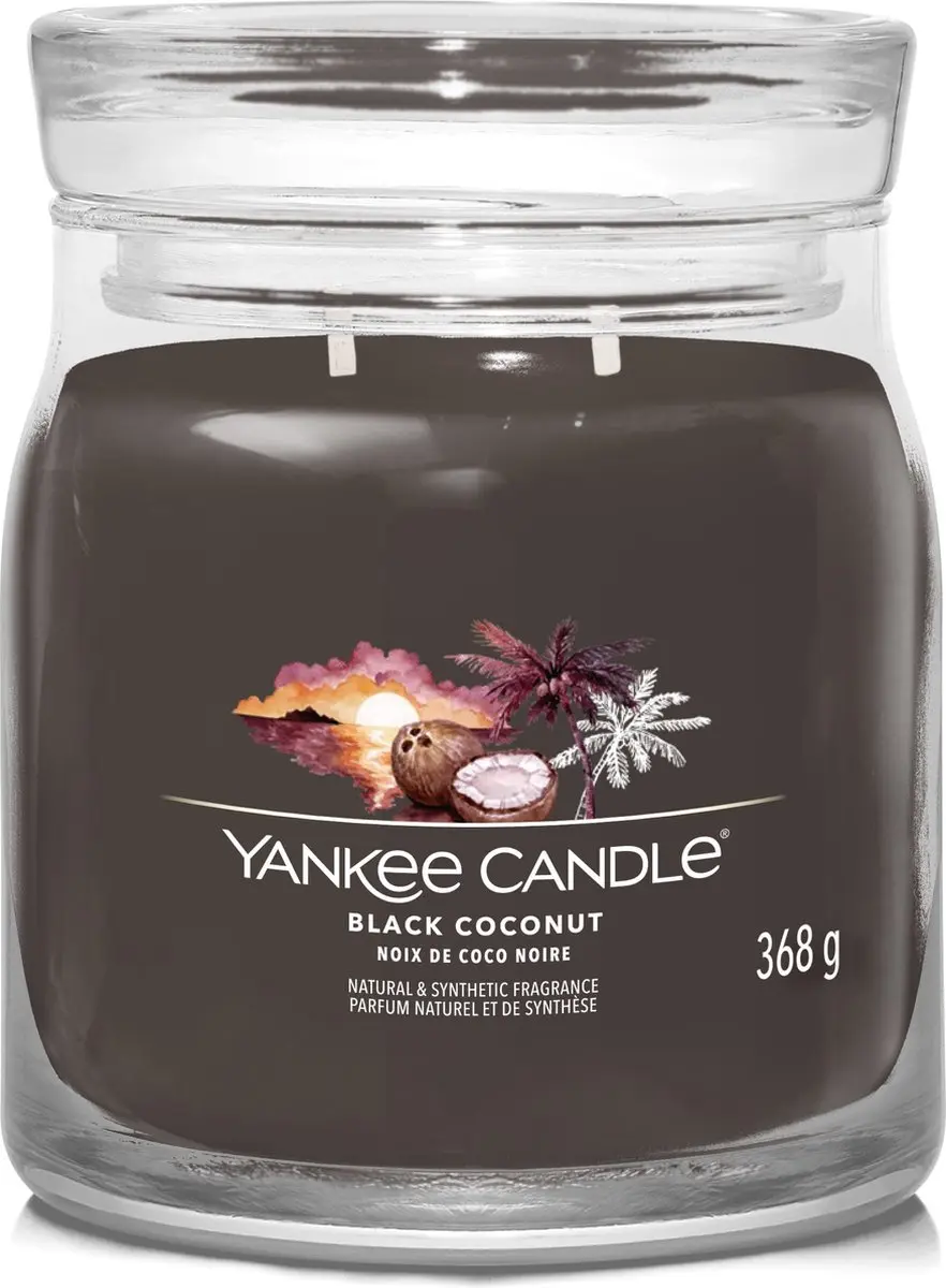 Yankee Candle Black Coconut Geurkaars - 50 Branduren - afbeelding 3 van 6