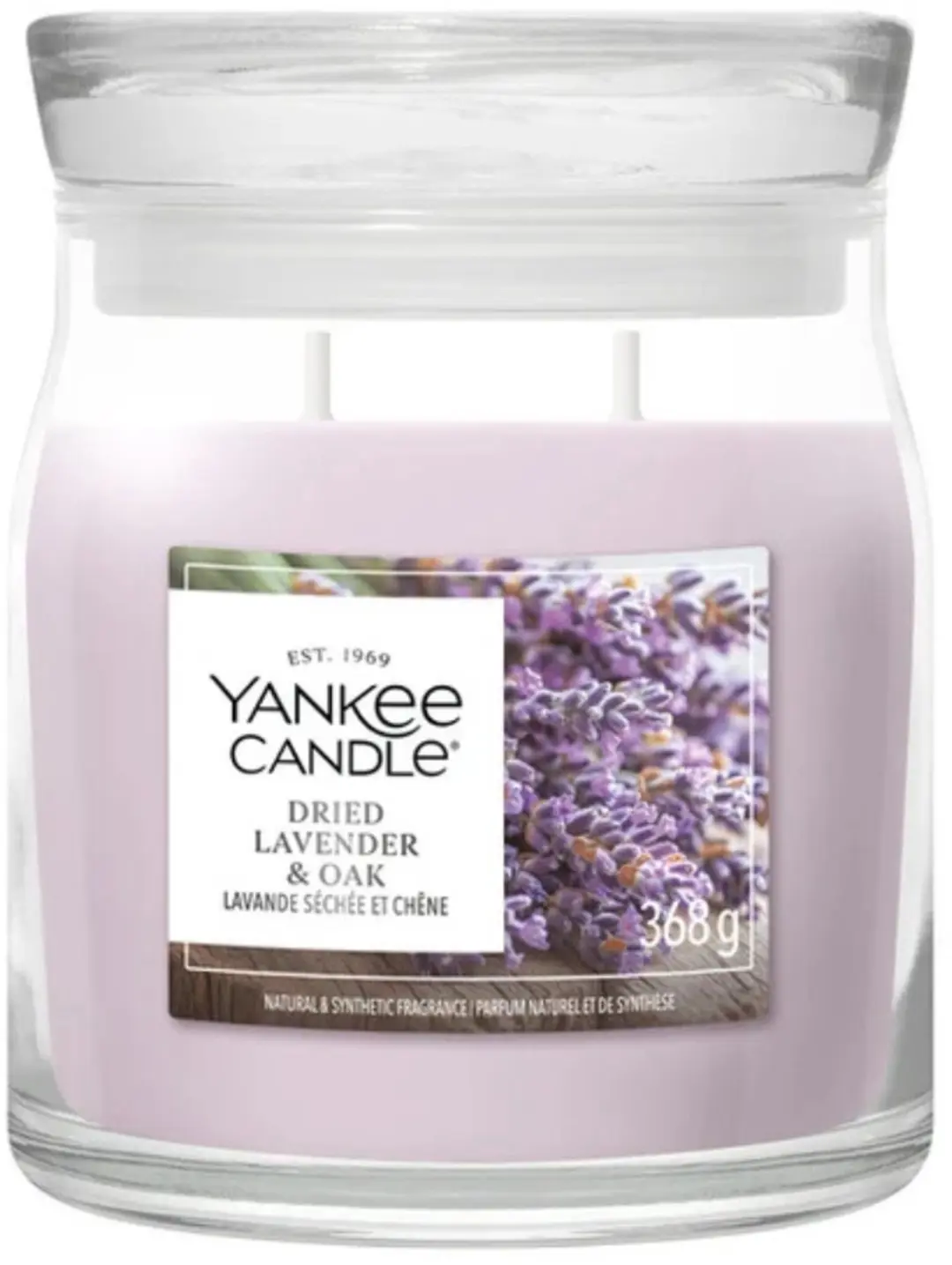 Yankee Candle Dried Lavender & Oak Geurkaars 368g - afbeelding 3 van 3